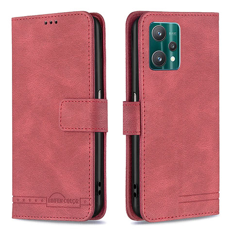 Coque Portefeuille Livre Cuir Etui Clapet B05F pour Realme Q5 5G Rouge