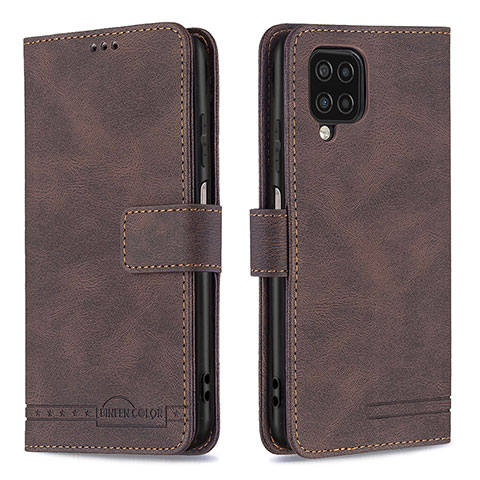 Coque Portefeuille Livre Cuir Etui Clapet B05F pour Samsung Galaxy A12 5G Marron