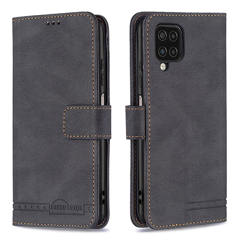 Coque Portefeuille Livre Cuir Etui Clapet B05F pour Samsung Galaxy A12 5G Noir