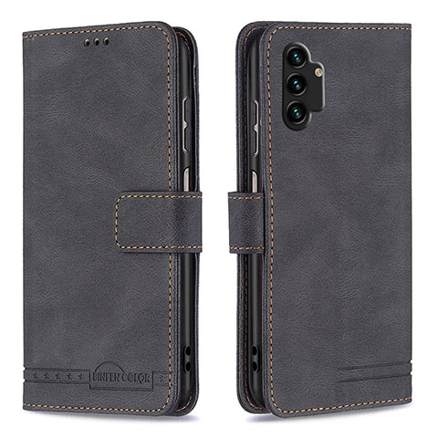 Coque Portefeuille Livre Cuir Etui Clapet B05F pour Samsung Galaxy A13 4G Noir