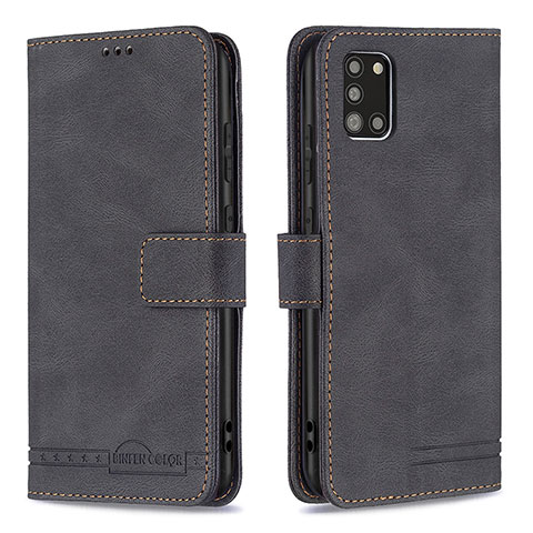 Coque Portefeuille Livre Cuir Etui Clapet B05F pour Samsung Galaxy A31 Noir