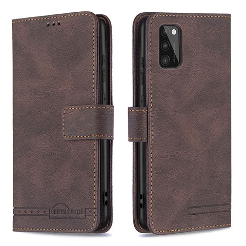 Coque Portefeuille Livre Cuir Etui Clapet B05F pour Samsung Galaxy A41 Marron