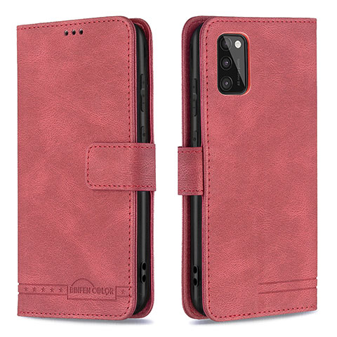 Coque Portefeuille Livre Cuir Etui Clapet B05F pour Samsung Galaxy A41 Rouge