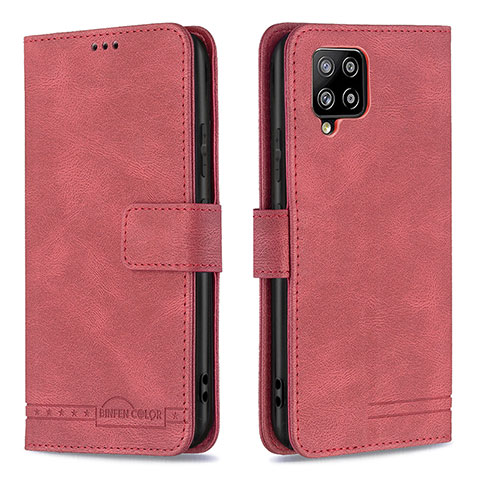 Coque Portefeuille Livre Cuir Etui Clapet B05F pour Samsung Galaxy A42 5G Rouge