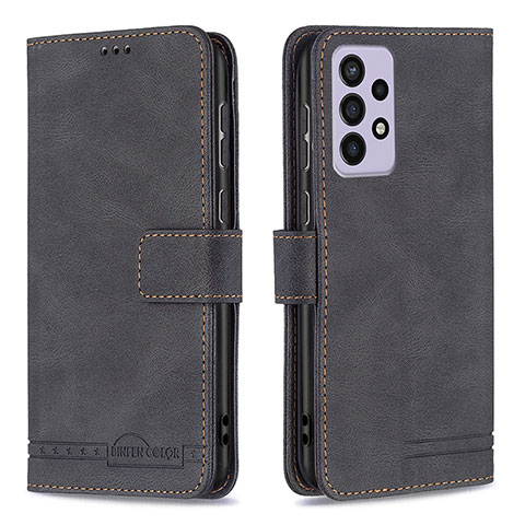 Coque Portefeuille Livre Cuir Etui Clapet B05F pour Samsung Galaxy A73 5G Noir