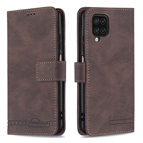 Coque Portefeuille Livre Cuir Etui Clapet B05F pour Samsung Galaxy M12 Marron