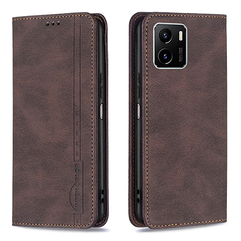 Coque Portefeuille Livre Cuir Etui Clapet B05F pour Vivo iQOO U5x Marron