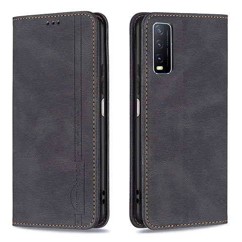 Coque Portefeuille Livre Cuir Etui Clapet B05F pour Vivo Y20G Noir