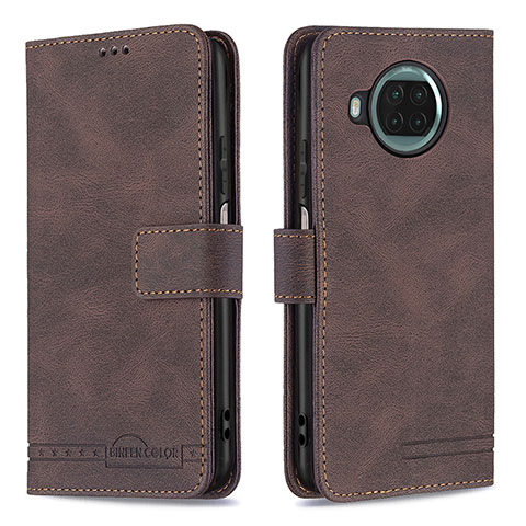 Coque Portefeuille Livre Cuir Etui Clapet B05F pour Xiaomi Mi 10i 5G Marron