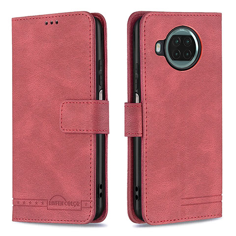 Coque Portefeuille Livre Cuir Etui Clapet B05F pour Xiaomi Mi 10i 5G Rouge