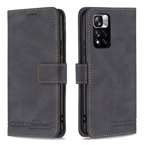 Coque Portefeuille Livre Cuir Etui Clapet B05F pour Xiaomi Mi 11i 5G (2022) Noir