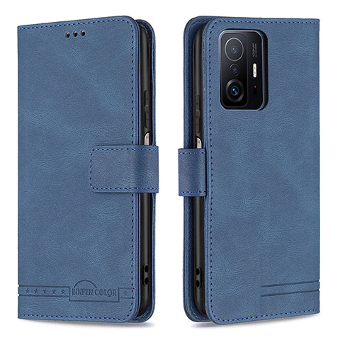 Coque Portefeuille Livre Cuir Etui Clapet B05F pour Xiaomi Mi 11T 5G Bleu