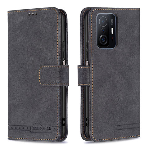 Coque Portefeuille Livre Cuir Etui Clapet B05F pour Xiaomi Mi 11T 5G Noir