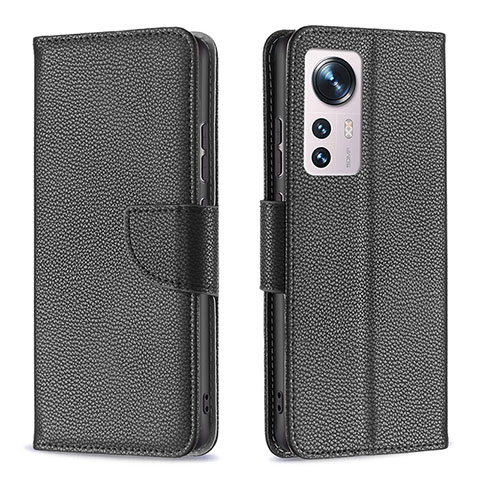 Coque Portefeuille Livre Cuir Etui Clapet B05F pour Xiaomi Mi 12 Pro 5G Noir