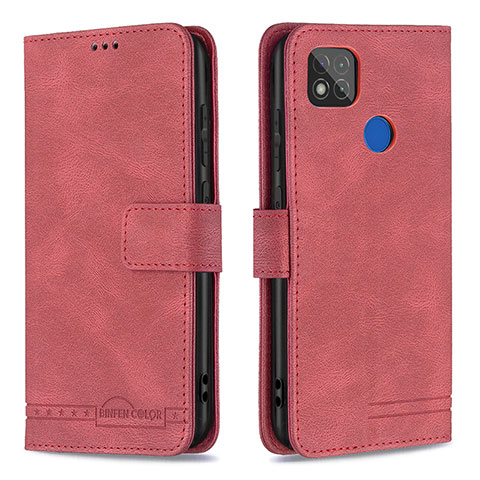 Coque Portefeuille Livre Cuir Etui Clapet B05F pour Xiaomi POCO C31 Rouge