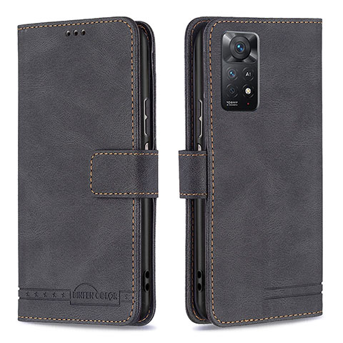 Coque Portefeuille Livre Cuir Etui Clapet B05F pour Xiaomi Redmi Note 12 Pro 4G Noir