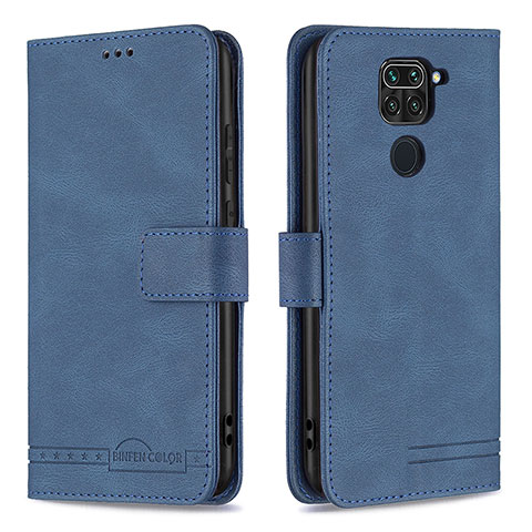 Coque Portefeuille Livre Cuir Etui Clapet B05F pour Xiaomi Redmi Note 9 Bleu