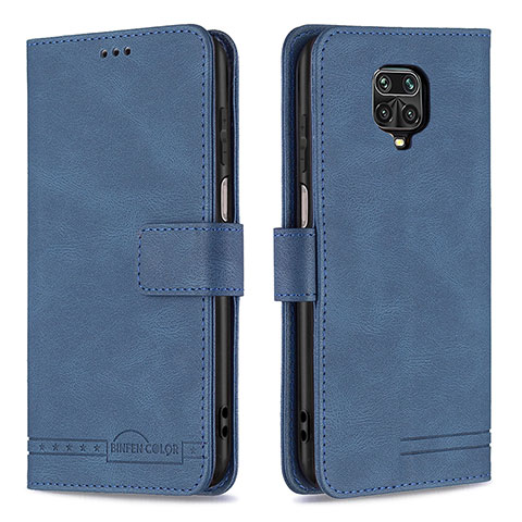 Coque Portefeuille Livre Cuir Etui Clapet B05F pour Xiaomi Redmi Note 9S Bleu