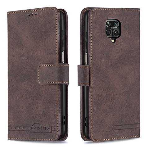 Coque Portefeuille Livre Cuir Etui Clapet B05F pour Xiaomi Redmi Note 9S Marron