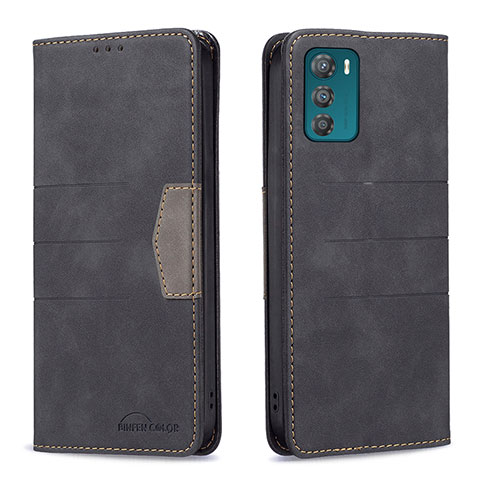 Coque Portefeuille Livre Cuir Etui Clapet B06F pour Motorola Moto G42 Noir