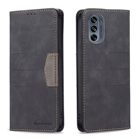 Coque Portefeuille Livre Cuir Etui Clapet B06F pour Motorola Moto G62 5G Noir