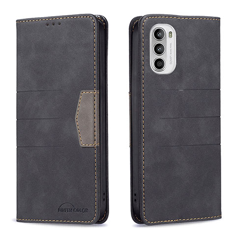 Coque Portefeuille Livre Cuir Etui Clapet B06F pour Motorola Moto G82 5G Noir