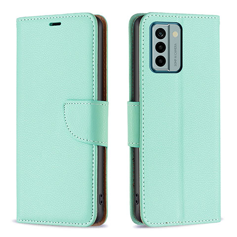 Coque Portefeuille Livre Cuir Etui Clapet B06F pour Nokia G22 Vert