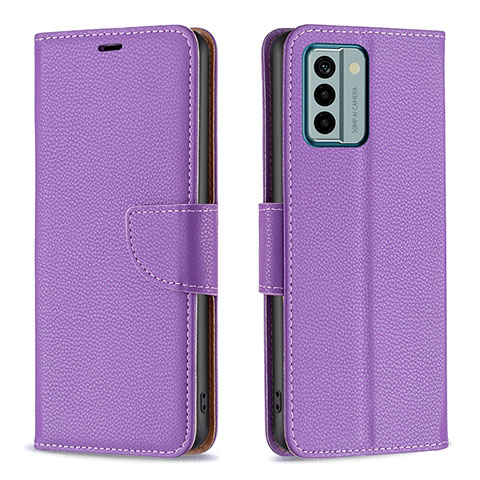 Coque Portefeuille Livre Cuir Etui Clapet B06F pour Nokia G22 Violet