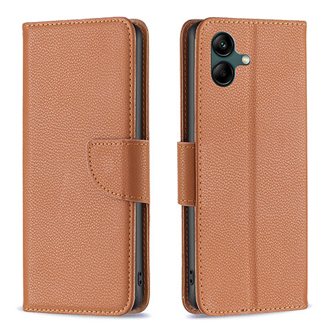 Coque Portefeuille Livre Cuir Etui Clapet B06F pour Samsung Galaxy A04 4G Marron