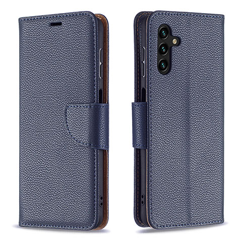 Coque Portefeuille Livre Cuir Etui Clapet B06F pour Samsung Galaxy A04s Bleu