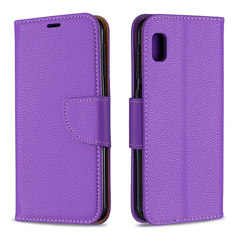 Coque Portefeuille Livre Cuir Etui Clapet B06F pour Samsung Galaxy A10e Violet