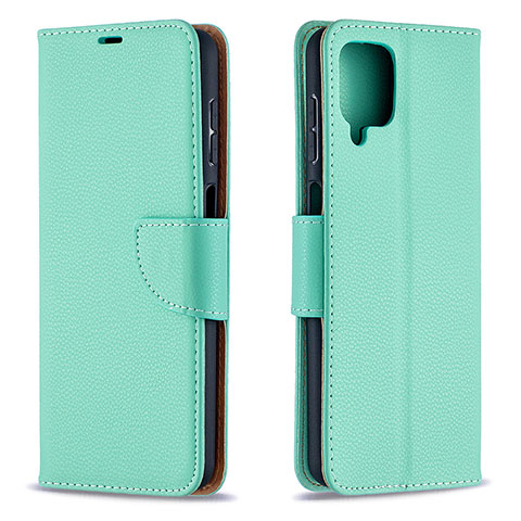 Coque Portefeuille Livre Cuir Etui Clapet B06F pour Samsung Galaxy A12 5G Vert