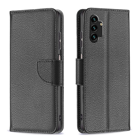 Coque Portefeuille Livre Cuir Etui Clapet B06F pour Samsung Galaxy A13 4G Noir