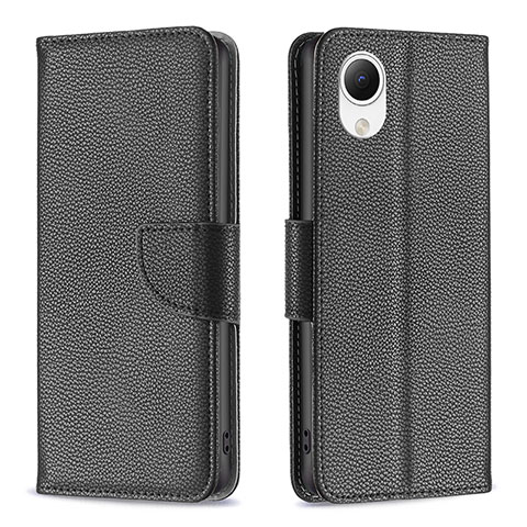 Coque Portefeuille Livre Cuir Etui Clapet B06F pour Samsung Galaxy A23 5G SC-56C Noir