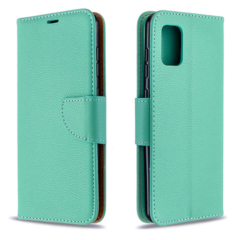 Coque Portefeuille Livre Cuir Etui Clapet B06F pour Samsung Galaxy A31 Vert