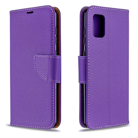 Coque Portefeuille Livre Cuir Etui Clapet B06F pour Samsung Galaxy A31 Violet