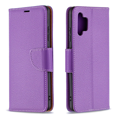 Coque Portefeuille Livre Cuir Etui Clapet B06F pour Samsung Galaxy A32 5G Violet