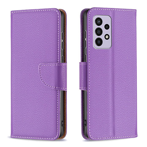 Coque Portefeuille Livre Cuir Etui Clapet B06F pour Samsung Galaxy A33 5G Violet