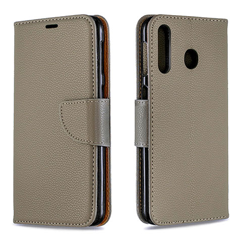 Coque Portefeuille Livre Cuir Etui Clapet B06F pour Samsung Galaxy A40s Gris