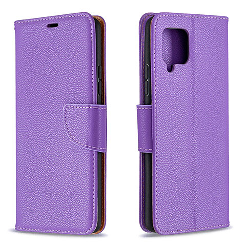 Coque Portefeuille Livre Cuir Etui Clapet B06F pour Samsung Galaxy A42 5G Violet