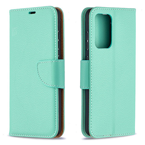 Coque Portefeuille Livre Cuir Etui Clapet B06F pour Samsung Galaxy A52 5G Vert