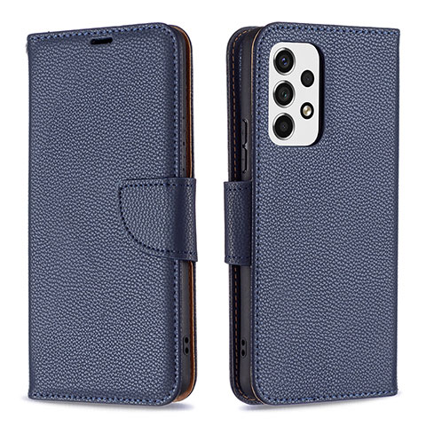 Coque Portefeuille Livre Cuir Etui Clapet B06F pour Samsung Galaxy A53 5G Bleu