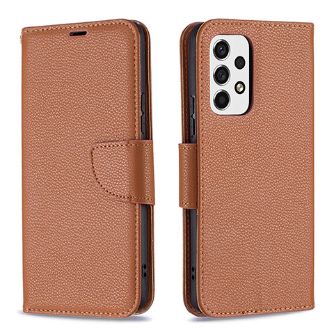 Coque Portefeuille Livre Cuir Etui Clapet B06F pour Samsung Galaxy A53 5G Marron