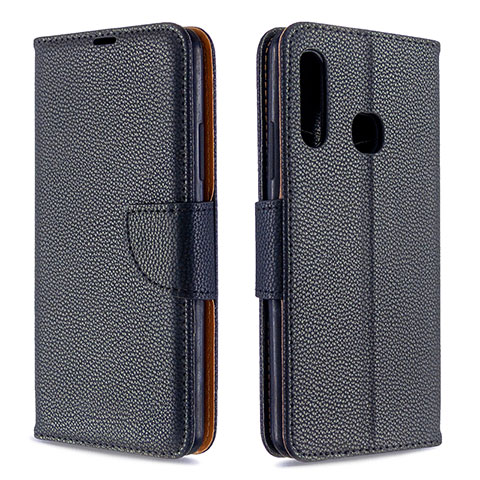 Coque Portefeuille Livre Cuir Etui Clapet B06F pour Samsung Galaxy A70E Noir