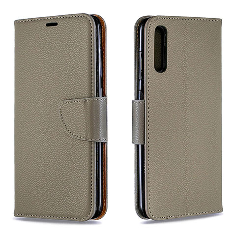 Coque Portefeuille Livre Cuir Etui Clapet B06F pour Samsung Galaxy A70S Gris