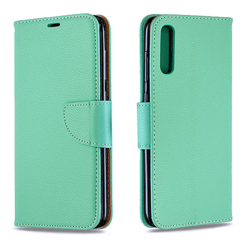 Coque Portefeuille Livre Cuir Etui Clapet B06F pour Samsung Galaxy A70S Vert