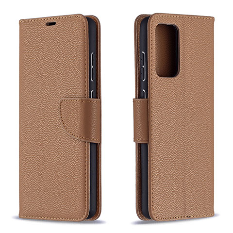 Coque Portefeuille Livre Cuir Etui Clapet B06F pour Samsung Galaxy A72 5G Marron