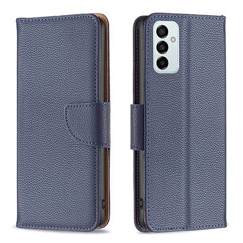 Coque Portefeuille Livre Cuir Etui Clapet B06F pour Samsung Galaxy F23 5G Bleu