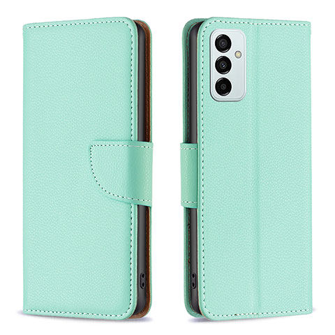 Coque Portefeuille Livre Cuir Etui Clapet B06F pour Samsung Galaxy F23 5G Vert