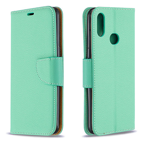 Coque Portefeuille Livre Cuir Etui Clapet B06F pour Samsung Galaxy M01s Vert